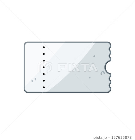 pass ticket white cartoon vector illustration pass ticket white cartoon vector illustration 137635878