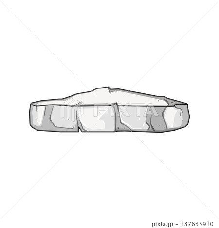 blue stone platform cartoon vector illustration blue stone platform cartoon vector illustration 137635910