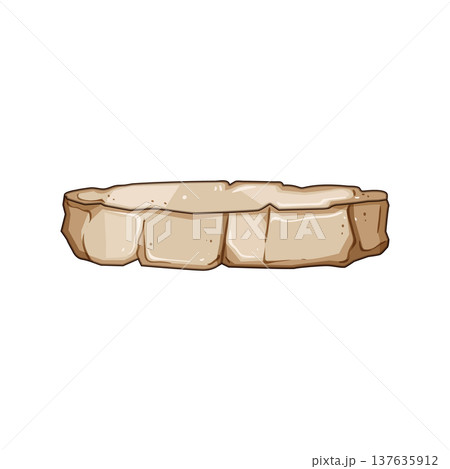 sand stone platform cartoon vector illustration sand stone platform cartoon vector illustration 137635912