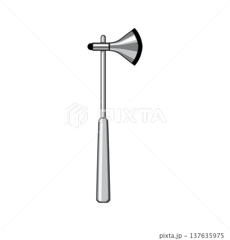 instrument reflex hammer cartoon vector illustration 137635975