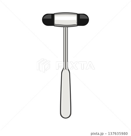 medical reflex hammer cartoon vector illustration 137635980
