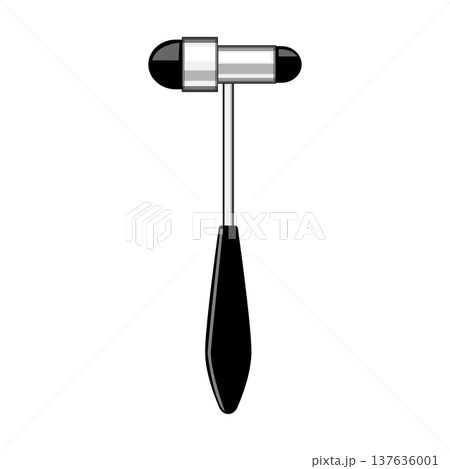 diagnostic reflex hammer cartoon vector illustration 137636001