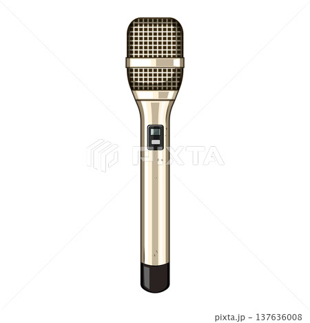 lavalier radio microphone cartoon vector illustration lavalier radio microphone cartoon vector illustration 137636008