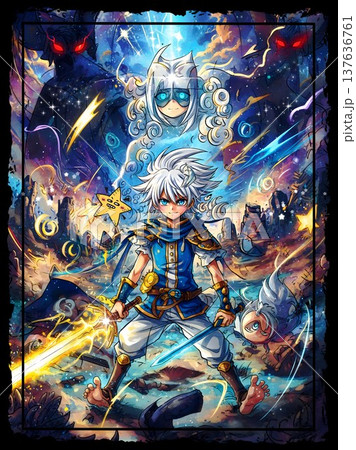 【バルドル-裸足の聖騎士】創作北欧神話-オリジナルイラスト124 137636761