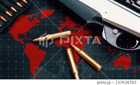 Iran USA conflict over territory and resources in the Middle East during a rising tension period 137636763