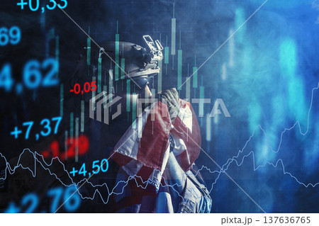 Conflict between Iran and the USA affecting oil prices and economic conditions 137636765