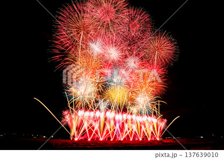 山梨 神明の花火 山梨 神明の花火 137639010