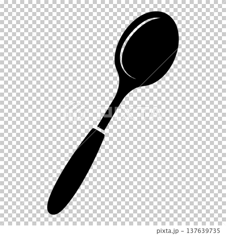 black silhouette of kitchen utensils black silhouette of kitchen utensils 137639735