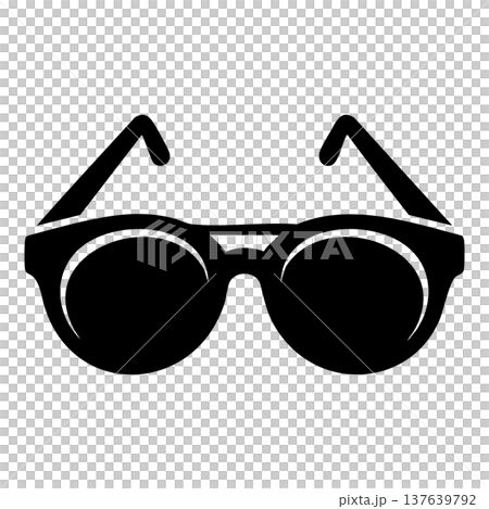 glasses icon in black and white 137639792