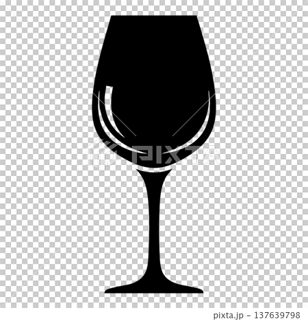 glass of wine icon, outline style glass of wine icon, outline style 137639798