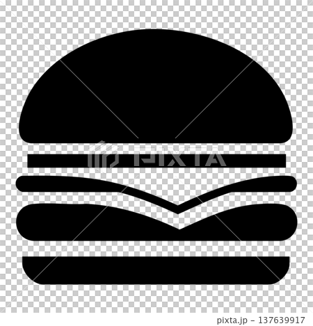 Cheeseburger Fast Food Icon Vector Illustration for Food Delivery and Menu Design 137639917