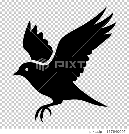 vector silhouettes of birds vector silhouettes of birds 137640005