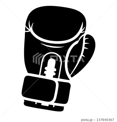 Boxing Gloves Icon Vector Illustration for Sports and Fitness Design 137640367