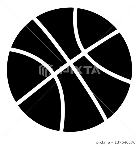 Basketball Sports Ball Icon Vector Illustration for Game and Competition Design 137640376