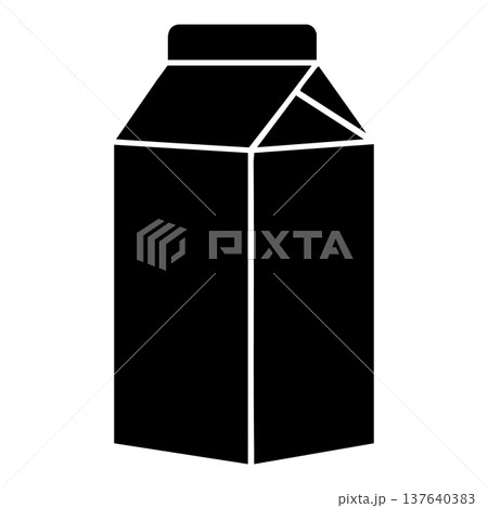 milk bottle icon in simple style 137640383