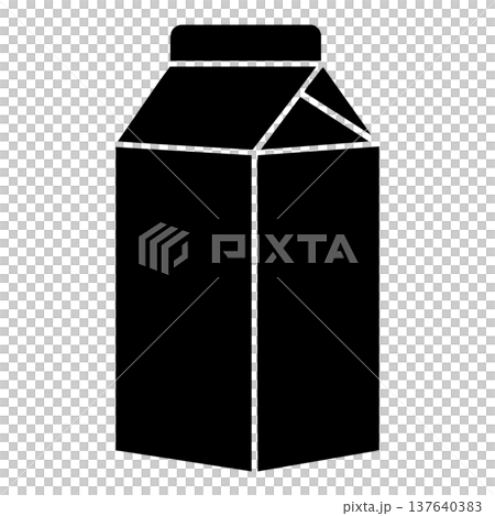 milk bottle icon in simple style 137640383