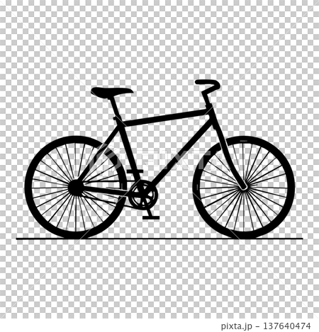 simple sketch of a bicycle 137640474