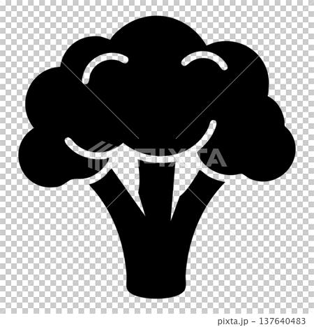 Broccoli Vegetable Icon Vector Illustration for Healthy Food and Organic Design 137640483