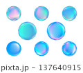 水色バブルセット 137640915