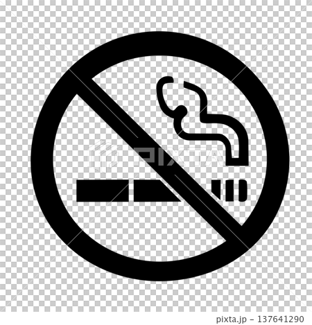 No smoking sign black icon No smoking sign black icon 137641290