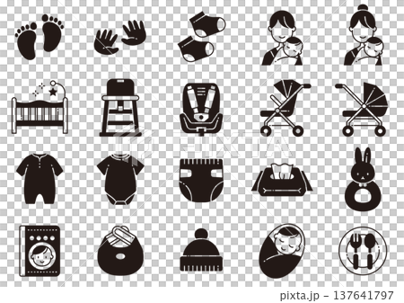 嬰兒用品圖示 05 嬰兒用品圖示 05 137641797