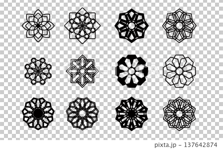 Geometric accent. Mark. 137642874