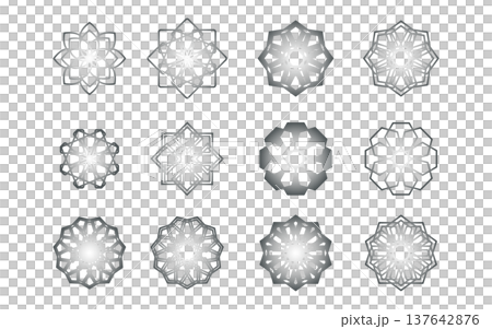 Silver-like geometric accent mark. 137642876