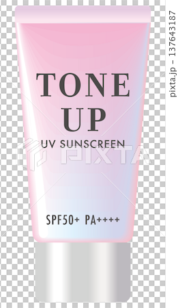 Pink-toned, tone-up sunscreen (SPF50+, PA++++) 137643187