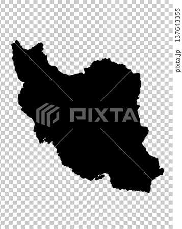 Map of Iran (silhouette) Map of Iran (silhouette) 137643355