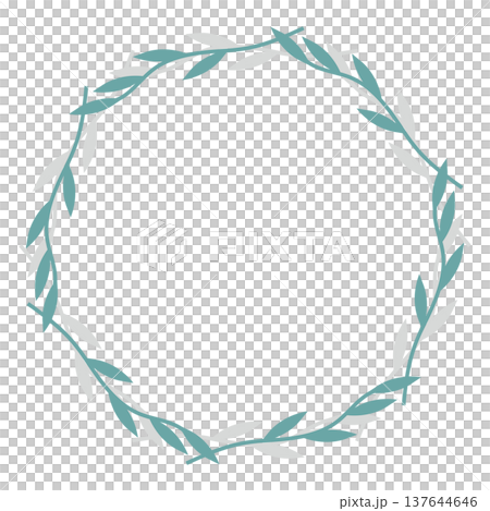 Leaf circular wreath Leaf circular wreath 137644646