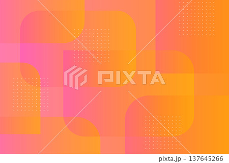 Vibrant abstract background featuring warm orange and pink gradients with translucent rounded square shapes. The creative design includes subtle halftone dot patterns for a modern and energetic visual Vibrant abstract background featuring warm orange and pink gradients with translucent rounded square shapes. The creative design includes subtle halftone dot patterns for a modern and energetic visual 137645266