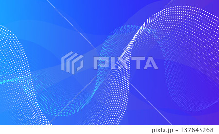 Dynamic motion and digital technology concept for corporate presentation banners and web landing pages with professional flowing curves and network connection feel 137645268