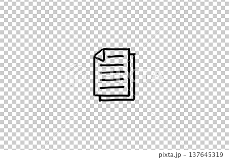 書類アイコン 書類アイコン 137645319