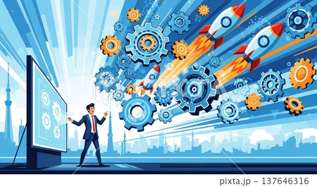 未来へ加速！ビジネスイノベーション 137646316