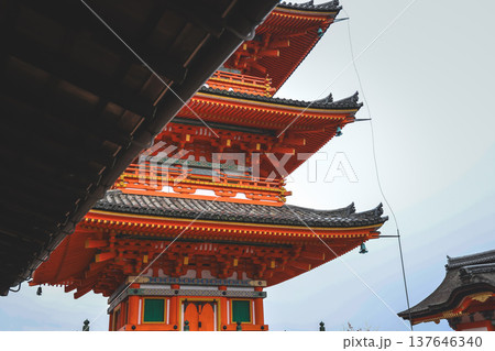 Nov 25 2025 Elegant Three Story Pagoda at Kiyomizu dera Temple Nov 25 2025 Elegant Three Story Pagoda at Kiyomizu dera Temple 137646340