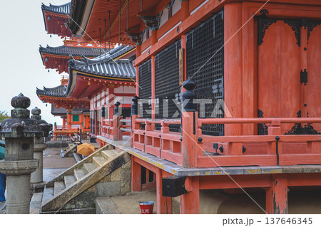 Nov 25 2025 Historic Kiyomizu dera Temple Building in Kyoto Japan 137646345