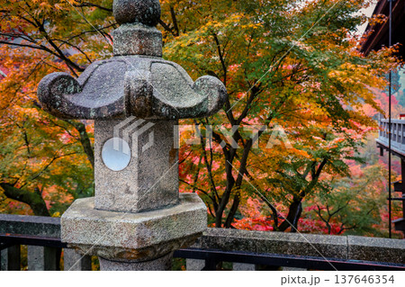 Nov 25 2025 Stone Lantern at Kiyomizu dera Temple in Kyoto Nov 25 2025 Stone Lantern at Kiyomizu dera Temple in Kyoto 137646354