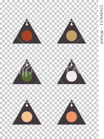 A simple illustration of convenience store rice balls lined up vertically. A simple illustration of convenience store rice balls lined up vertically. 137646422