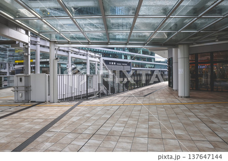 Nov 25 2025 Modern Footbridge Connecting Ofukacho Office Towers Osaka 137647144