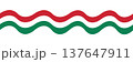Flags of Hungary - flat collection icon. Hungary national flag set shape variations vector icon. Isolated sticker. 137647911