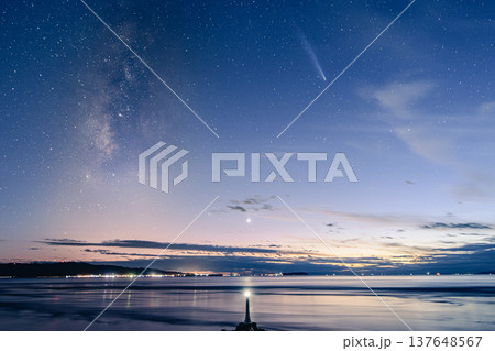 瀬詰崎　早崎海峡　長崎　口之津　アトラス彗星 137648567
