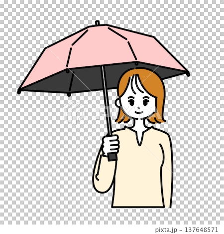 打著陽傘的女人 137648571
