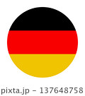 Flags of Germany - flat collection icon. Germany national flag set shape variations vector icon. Isolated sticker. 137648758