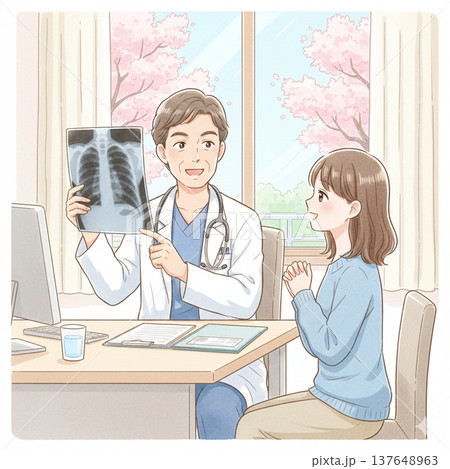 診断を受ける女性 137648963