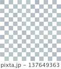 手描きの市松模様＿銀銀一松 137649363