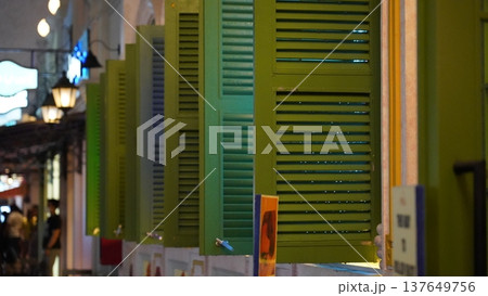 Green Shutters Architecture Details Street Photography Green Shutters Architecture Details Street Photography 137649756