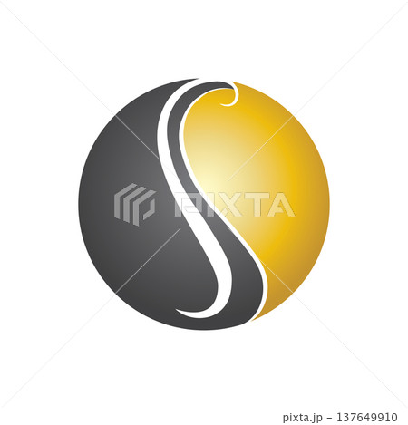 Creative Wavy Hair Silhouette Logo 137649910