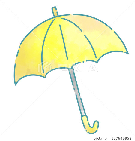 通学用の傘のイラスト 137649952
