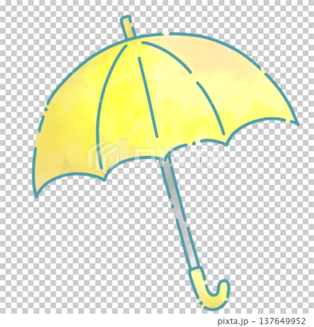 通学用の傘のイラスト 137649952