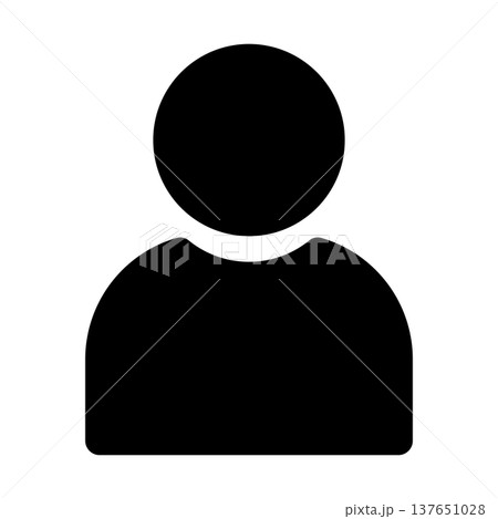 人物マークのアイコンイラスト001 137651028
